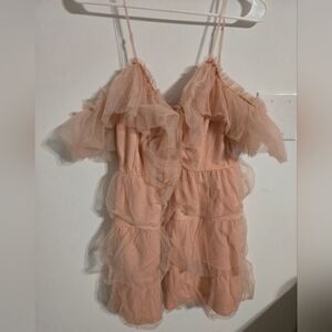 NWT Simplee Size Medium Ruffle Dress